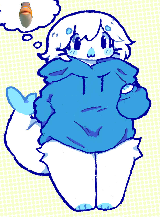 now she’s thinkig abt fish ??? is she insane !